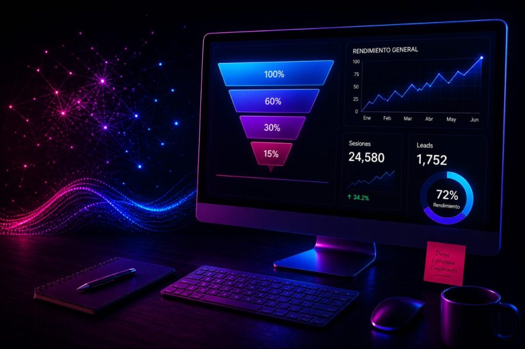 Generación de clientes potenciales (Leads) B2B: auditoría de embudo, seguimiento de datos y detección de puntos de fuga en tu proceso