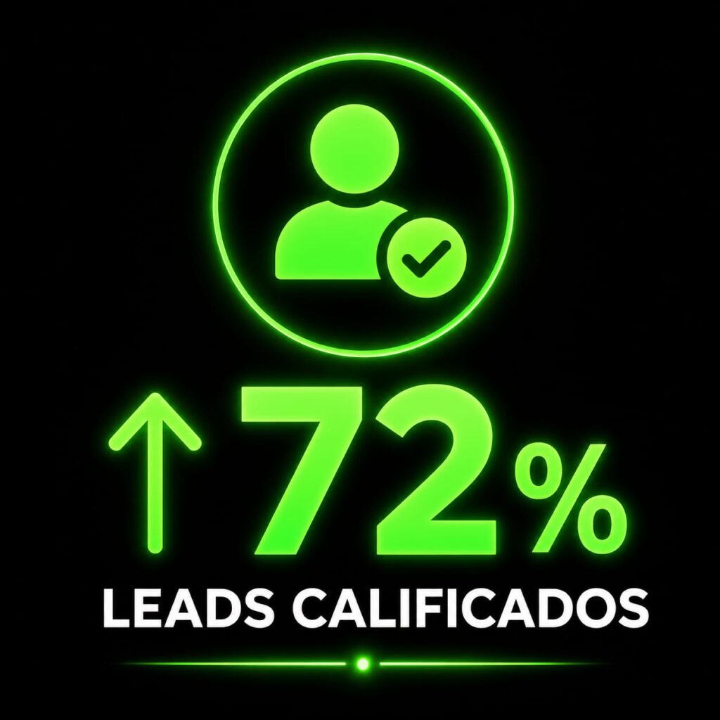 72% más de leads calificados