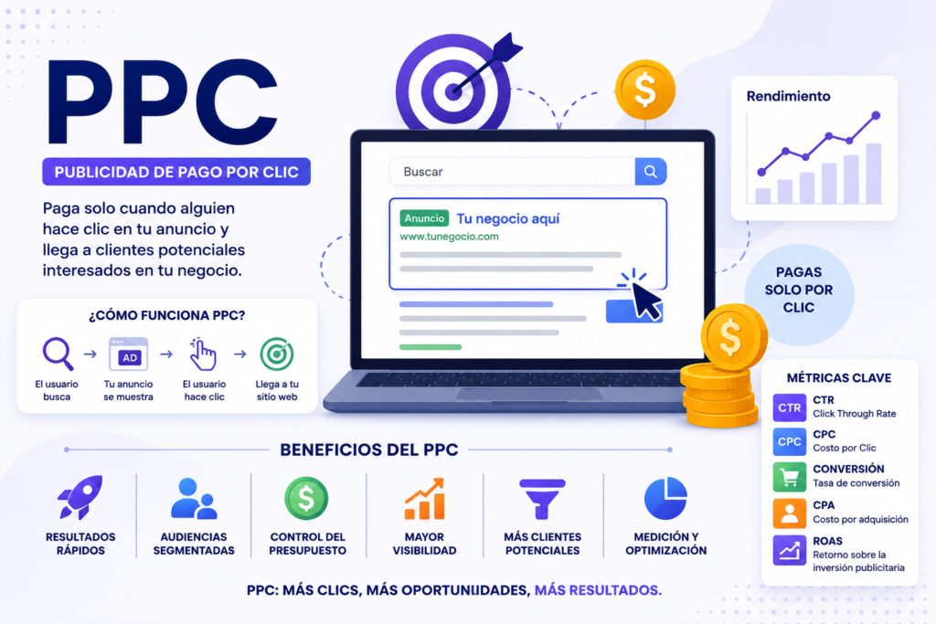 PPC: ¿Qué es y cómo funciona la publicidad de pago por clic?